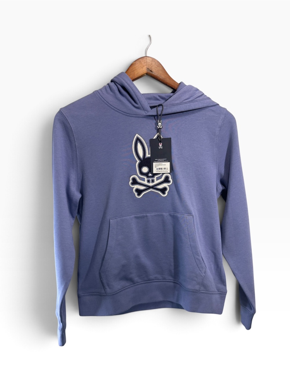 Psycho Bunny Blue Hoodie Size 10- 12 Medium NWT